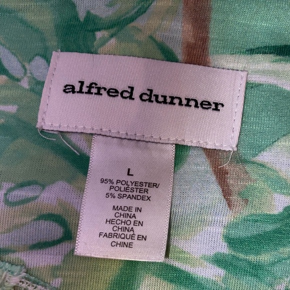 Alfred Dunner Green and Purple Tropical Tunic - Picture 5 of 6
